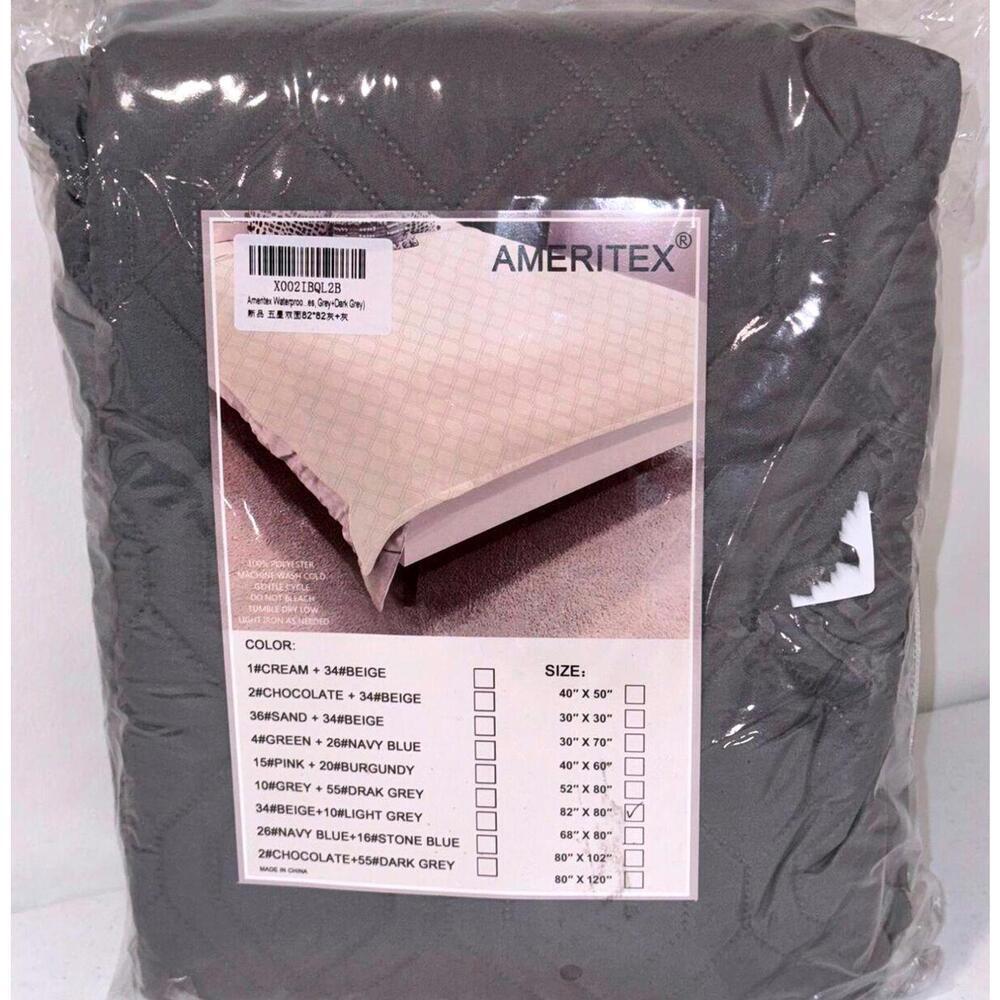 Ameritex Quilted Pet Blanket Sofa Cover 30" X 70" Stone Blue